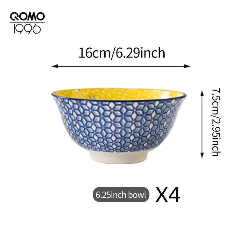 4 Pieces Ceramic Bowl Set