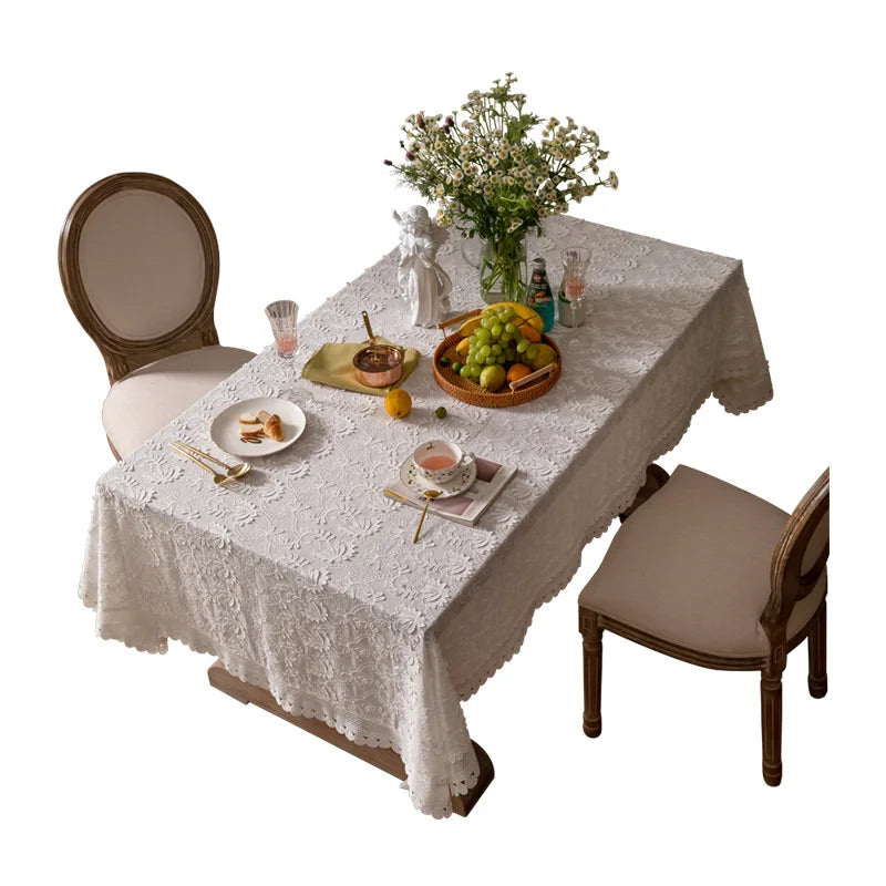 White Lace Tablecloth