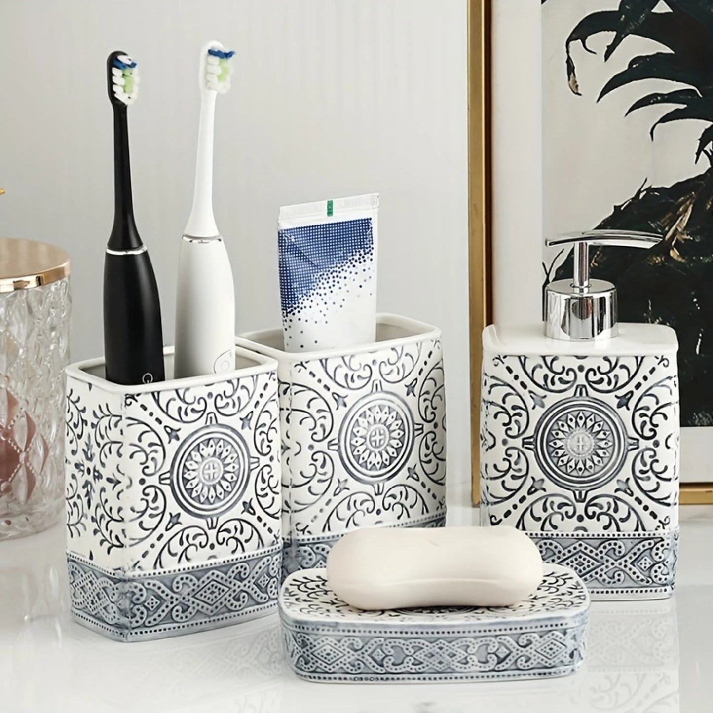 4pcs/set Bohemian Toiletry Set,