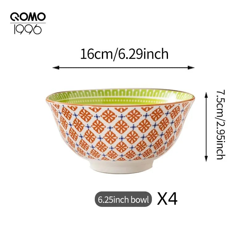 4 Pieces Ceramic Bowl Set