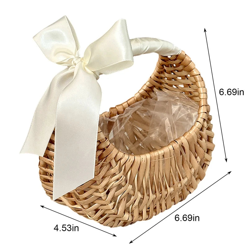 Willow Rattan Woven Basket