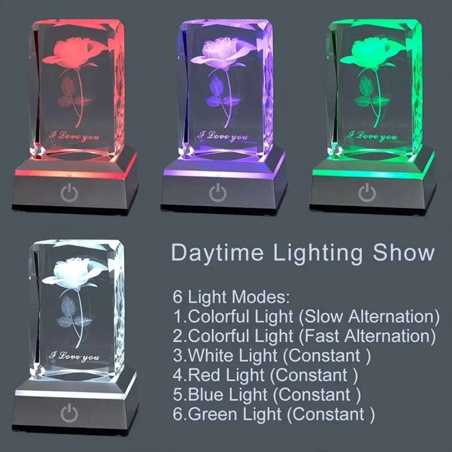 LED Rose Night Light