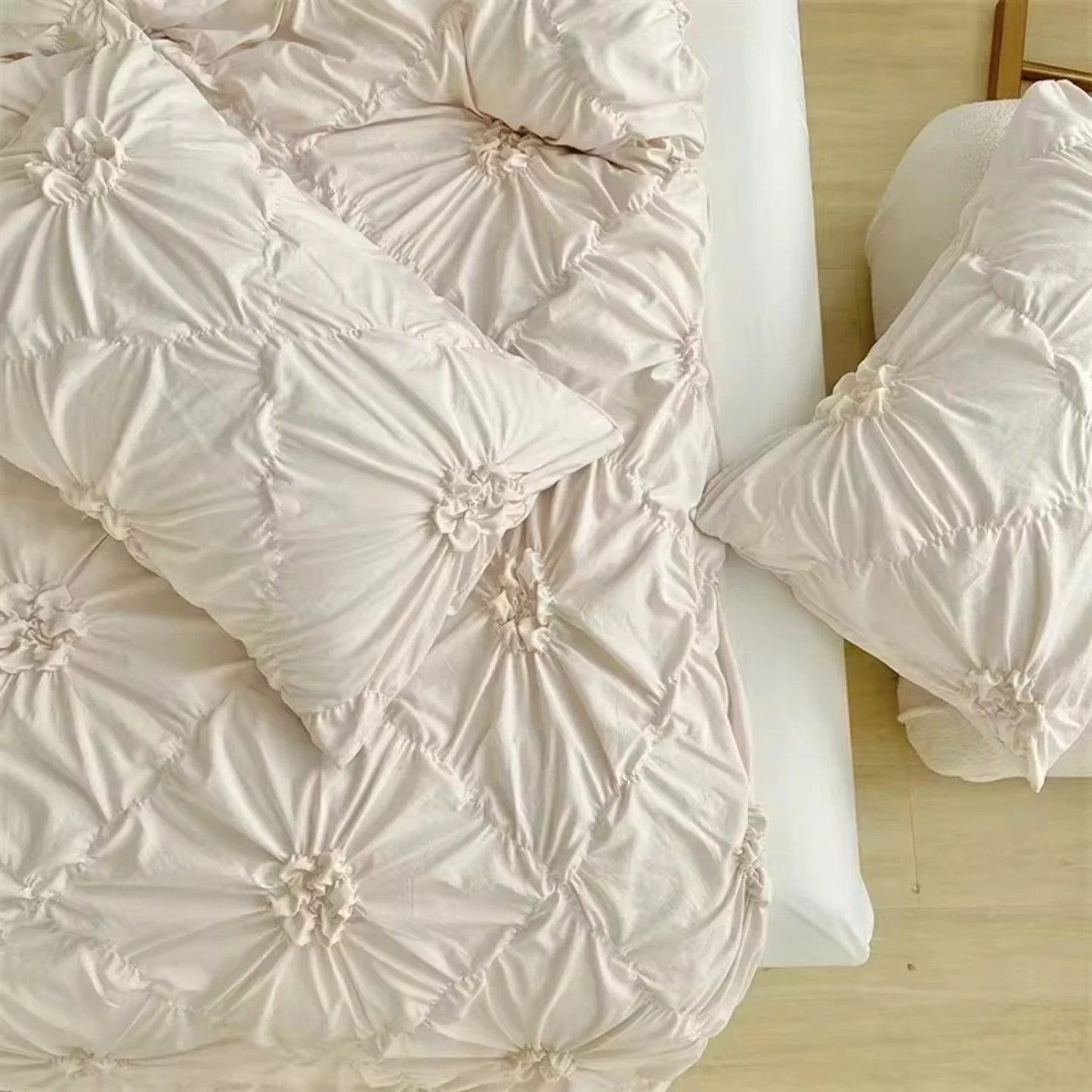 3D Twist Flowers Duvet Cover
