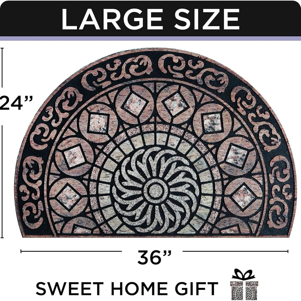 Rubber, Washable Non-Slip Door Mat,