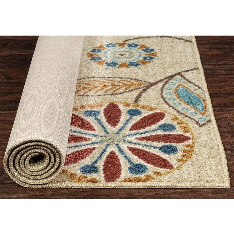 Floral Non Skid Kitchen Rug