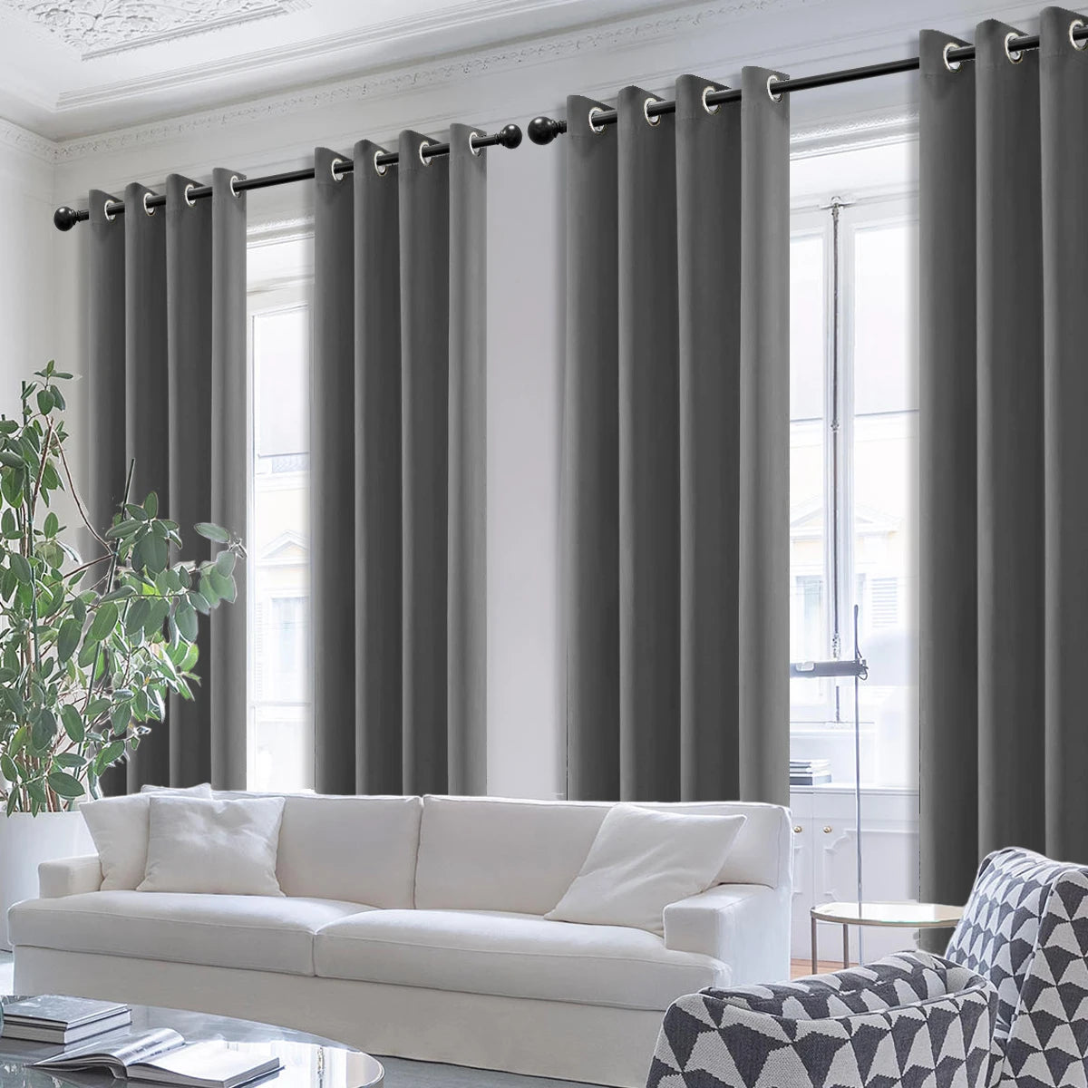 4PCS Blackout Curtains
