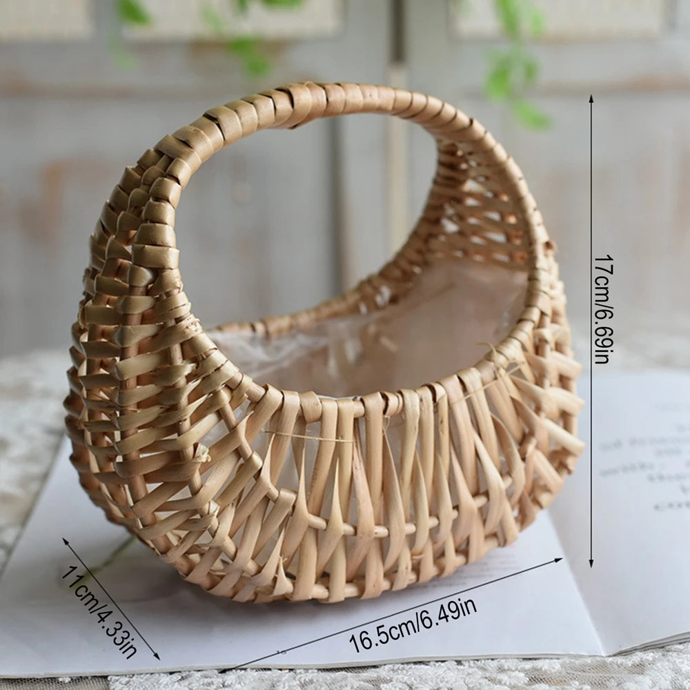Willow Rattan Woven Basket