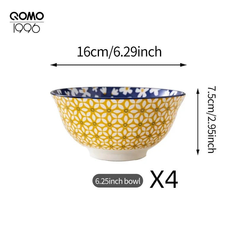 4 Pieces Ceramic Bowl Set