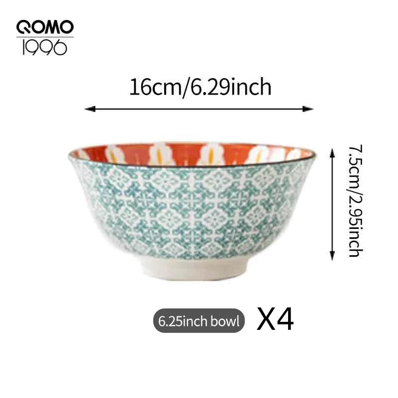 4 Pieces Ceramic Bowl Set