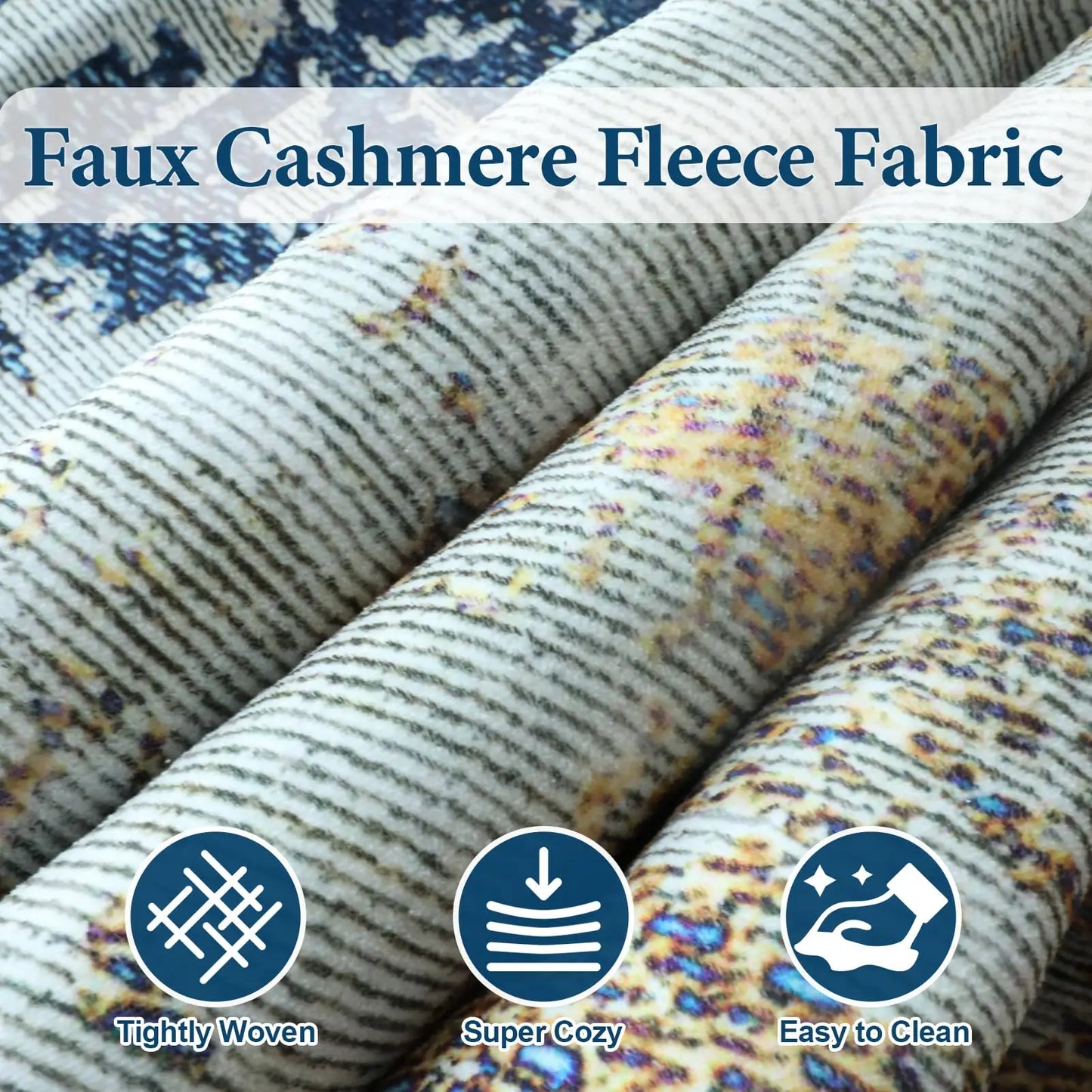 Machine Washable Abstract Area Rugs,