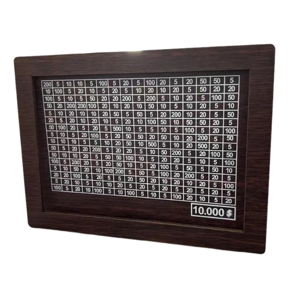 Wooden Money Box with Counter