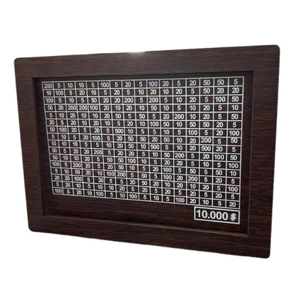 Wooden Money Box with Counter