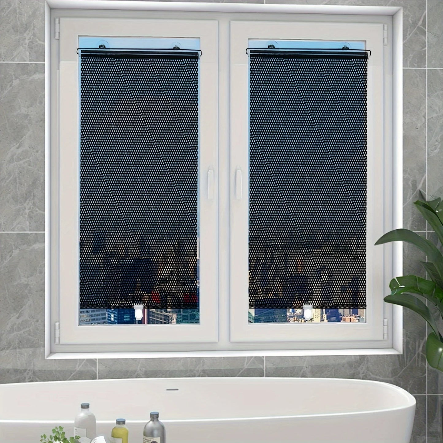 Blackout curtains with suction cups