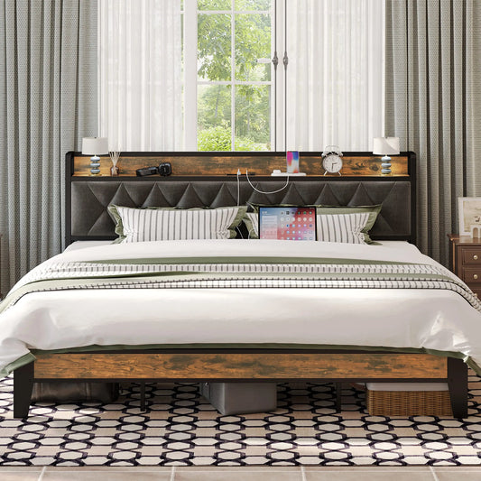 Bed Frames with Tuft Headboard