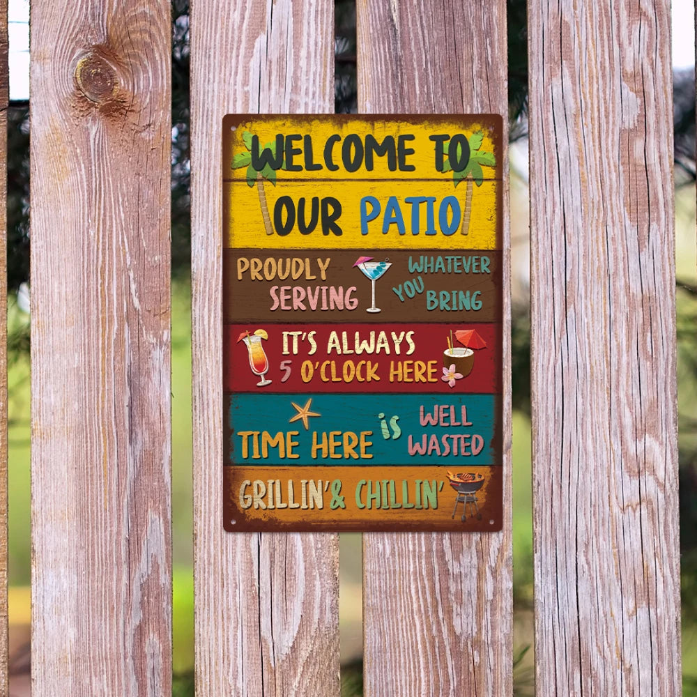 Welcomel Metal Tin Sign