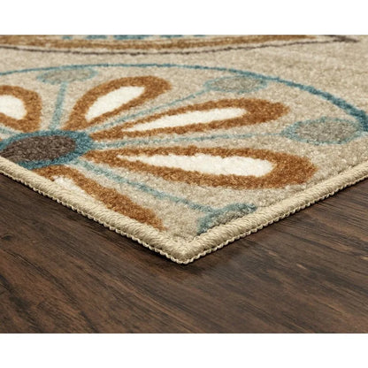 Floral Non Skid Kitchen Rug
