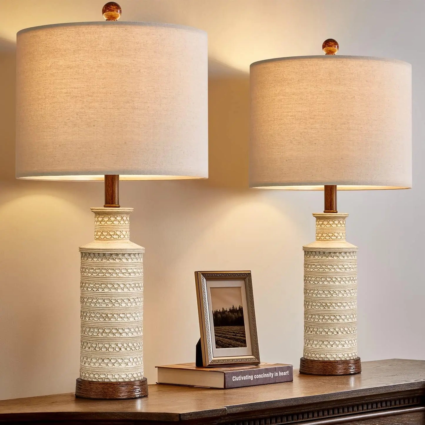 Table Lamp Set of 2- 24.5 inches high