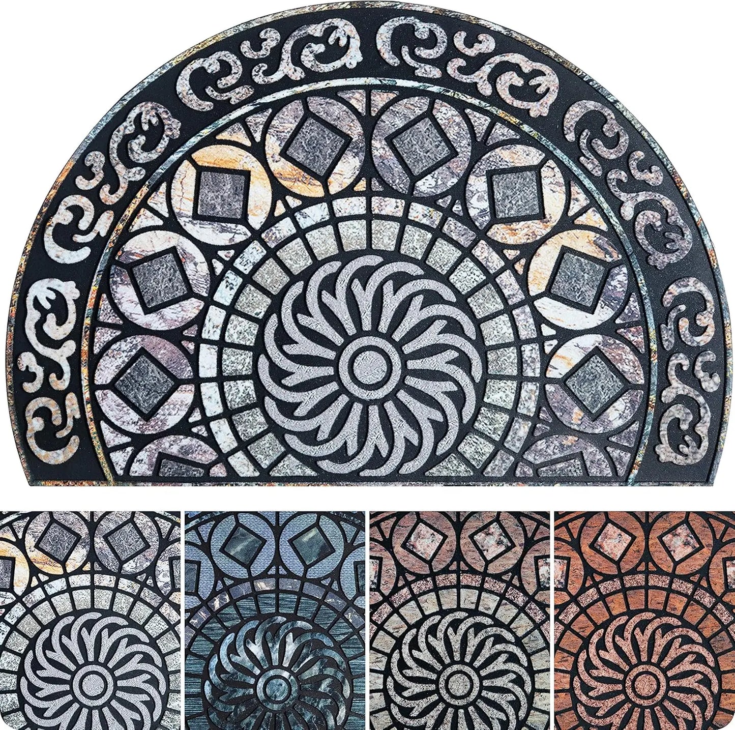 Rubber, Washable Non-Slip Door Mat,