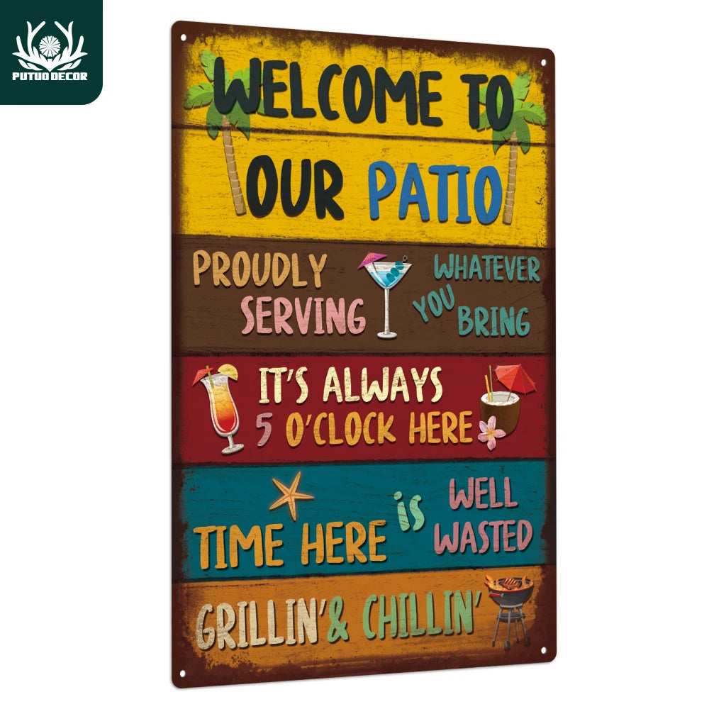 Welcomel Metal Tin Sign