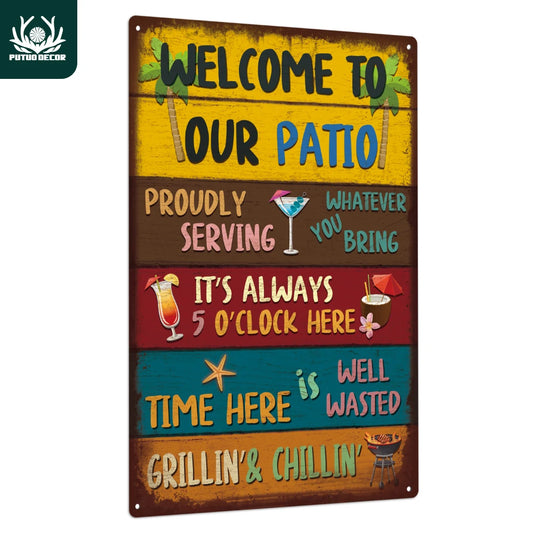Welcomel Metal Tin Sign