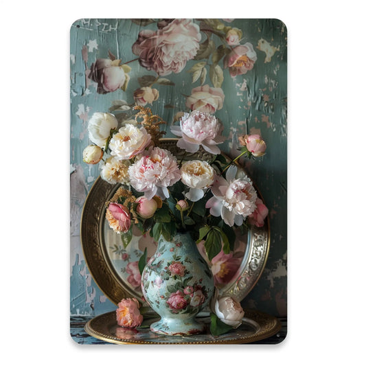 Floral Metal Tin Sign