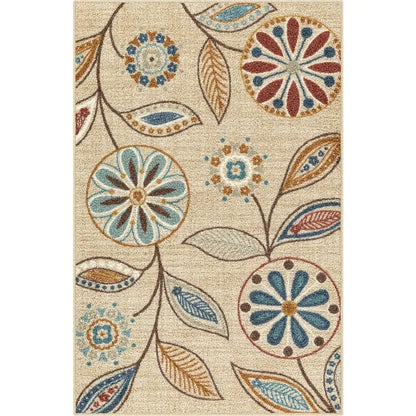 Floral Non Skid Kitchen Rug