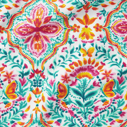 Floral-Plaid Kitchen Towel Set