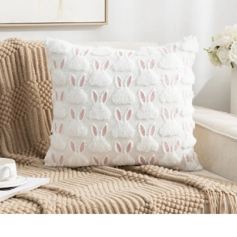 17 "  Rabbit Throw Pillow Cover