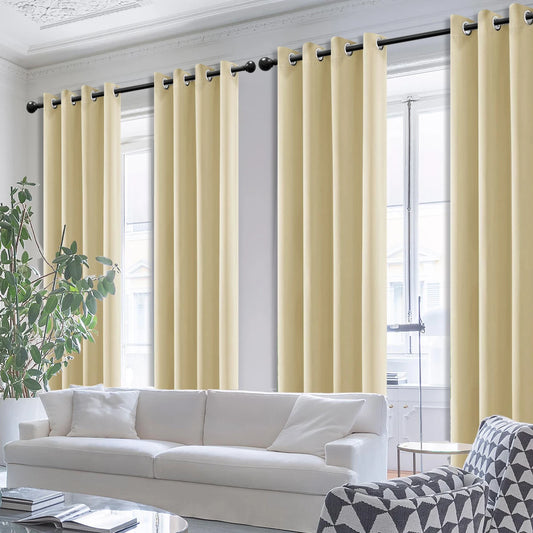 4PCS Blackout Curtains