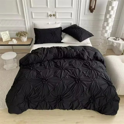 3D Twist Flowers Duvet Cover