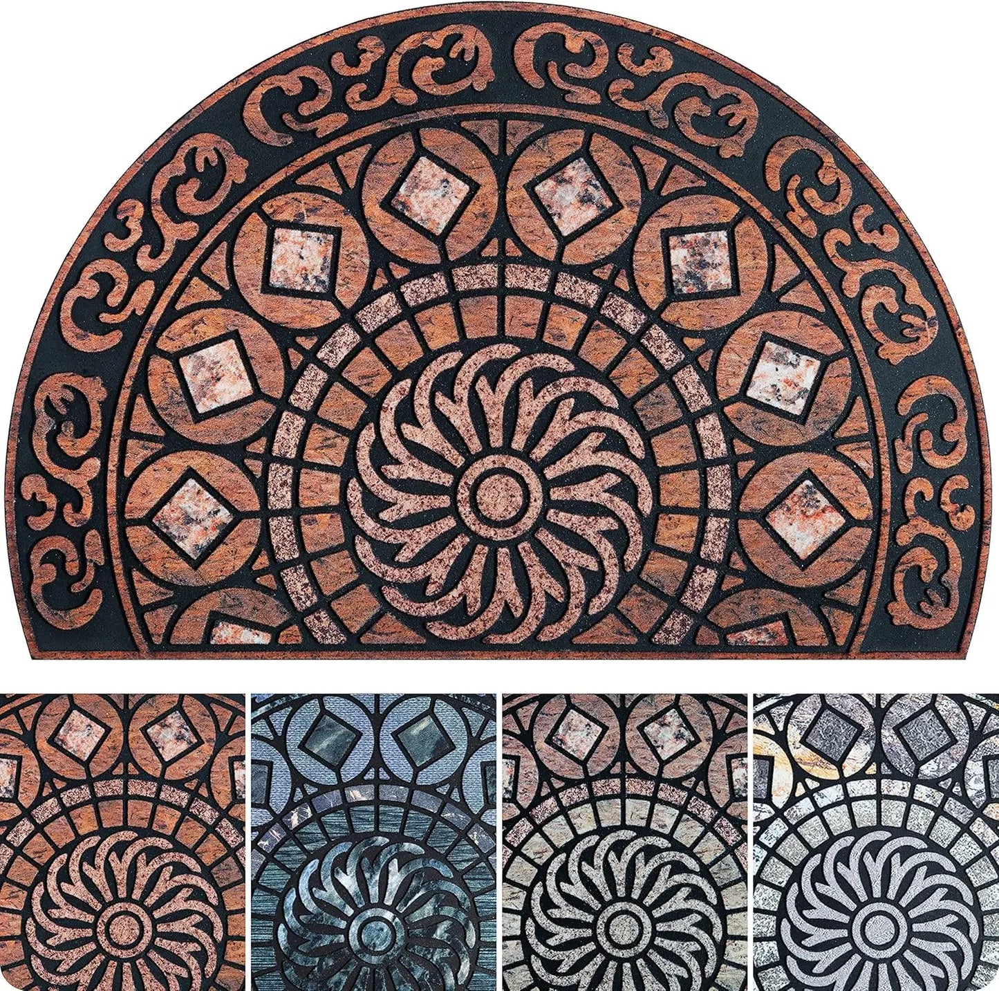 Rubber, Washable Non-Slip Door Mat,