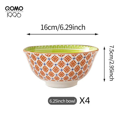 4 Pieces Ceramic Bowl Set