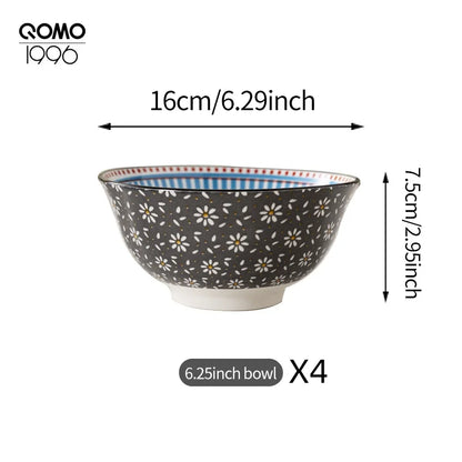 4 Pieces Ceramic Bowl Set