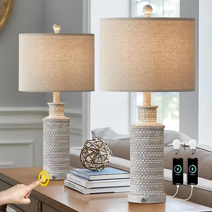 Table Lamp Set of 2- 24.5 inches high
