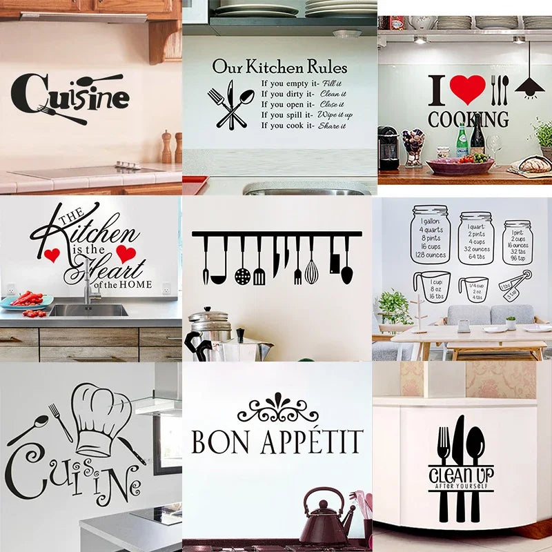 Vinyl Kitchen Wall Decals