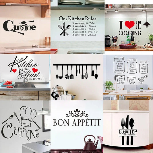 Vinyl Kitchen Wall Decals