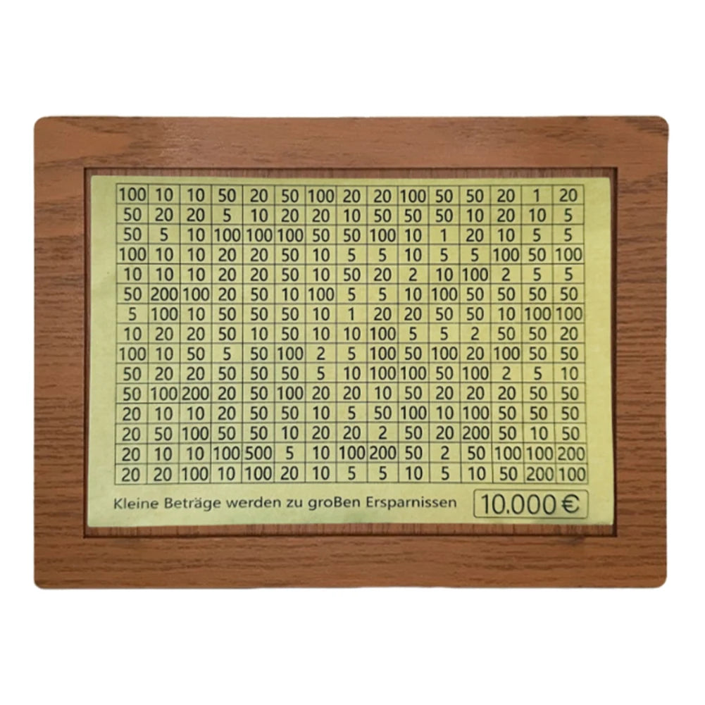 Wooden Money Box with Counter