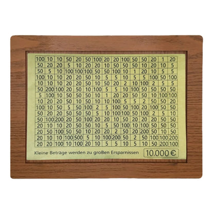 Wooden Money Box with Counter