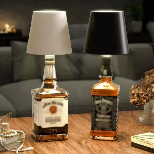 Alcohol Bottle LED Wireless Table Lamp