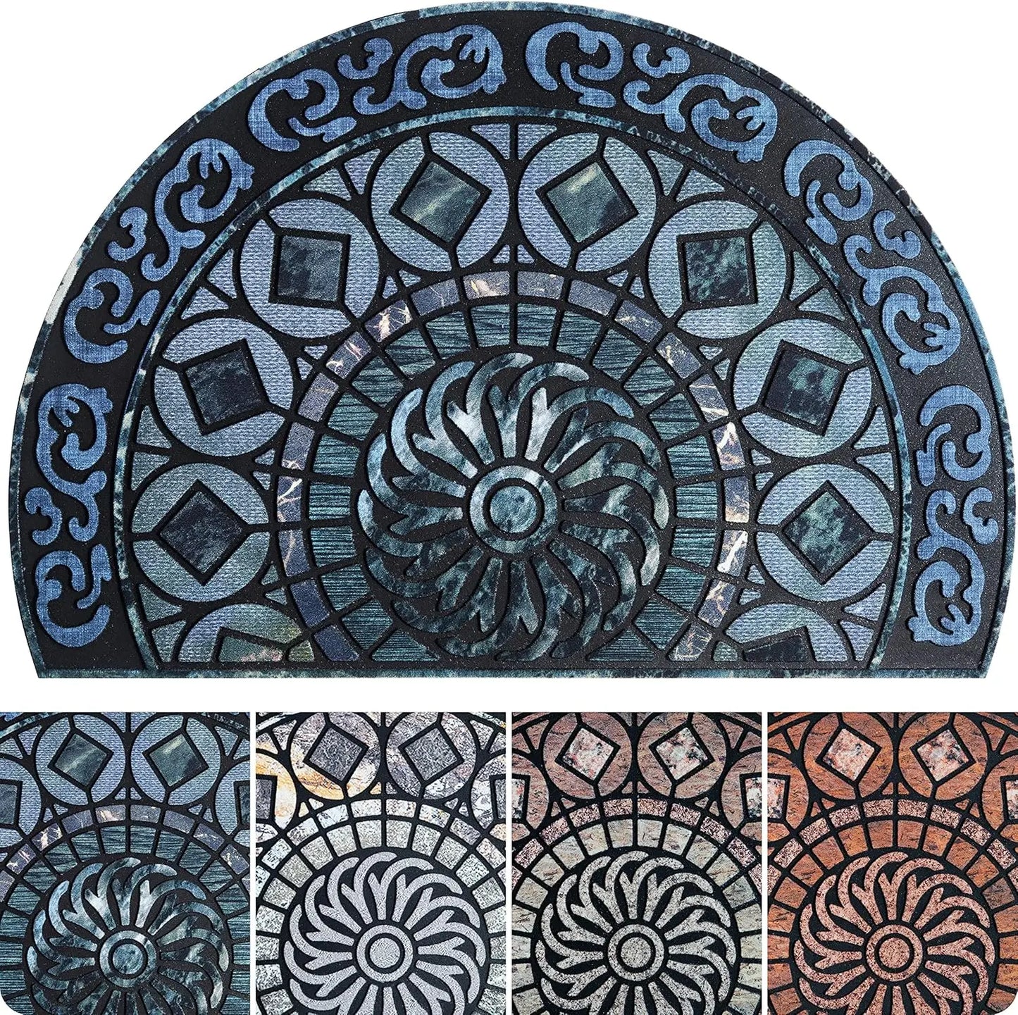 Rubber, Washable Non-Slip Door Mat,