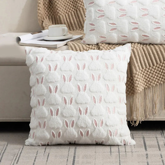 17 "  Rabbit Throw Pillow Cover