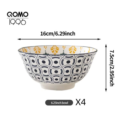4 Pieces Ceramic Bowl Set