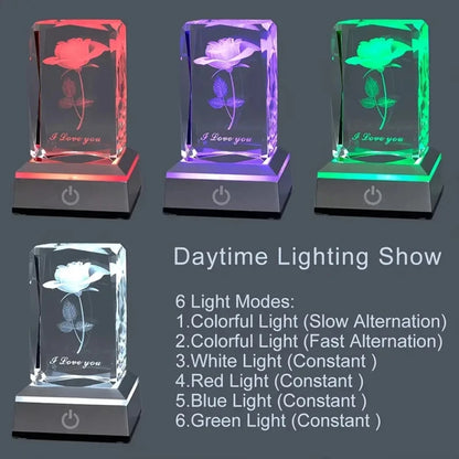 LED Rose Night Light