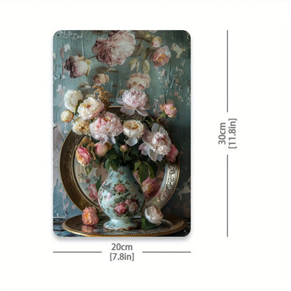 Floral Metal Tin Sign