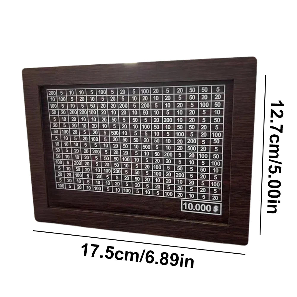 Wooden Money Box with Counter
