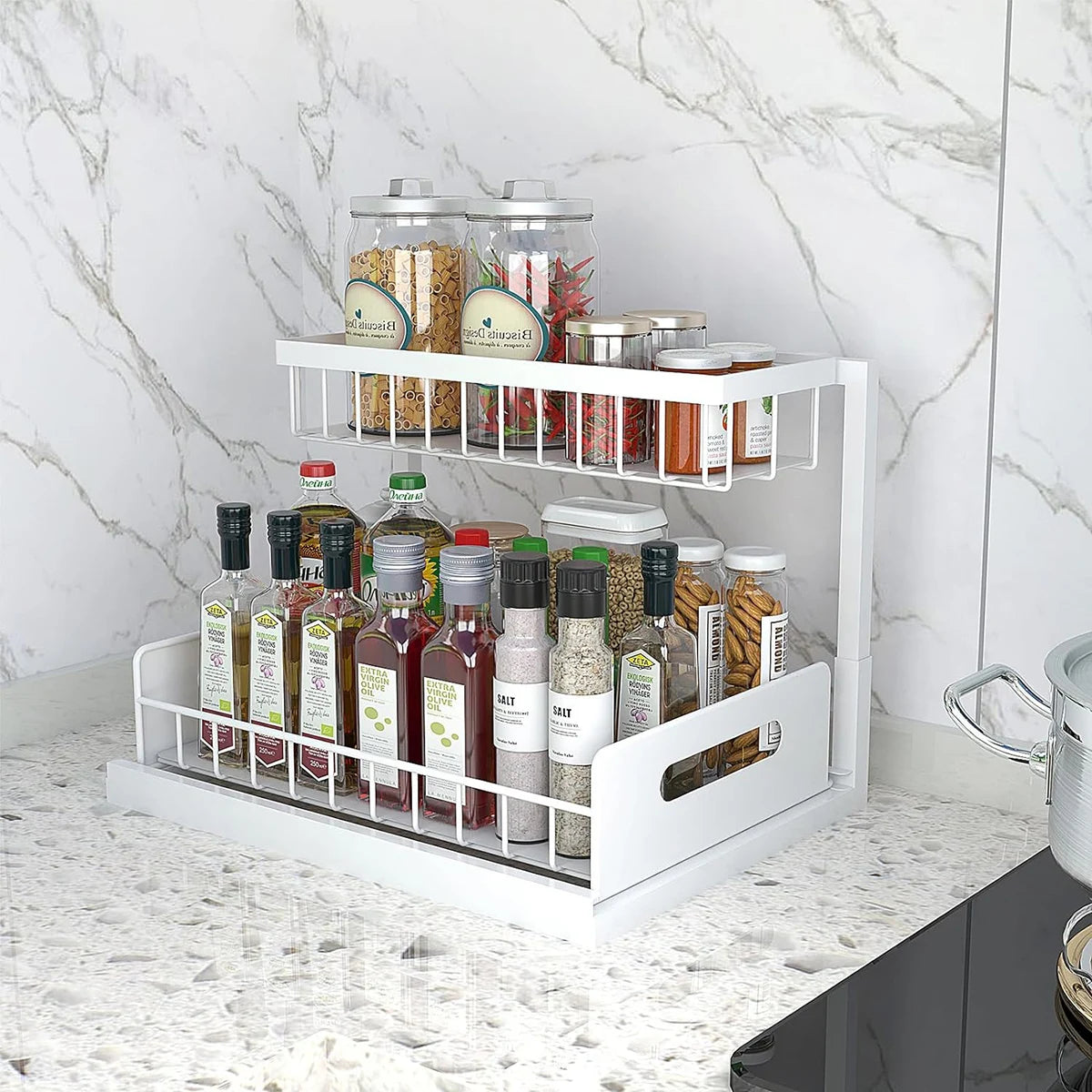 Under Sink 2 Shelf Pull Out Storage,