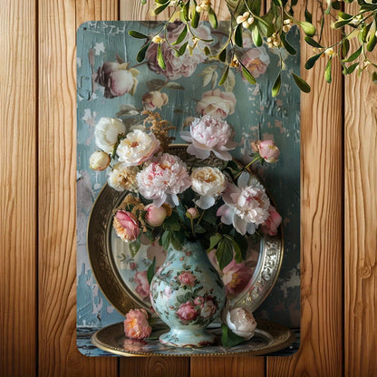 Floral Metal Tin Sign