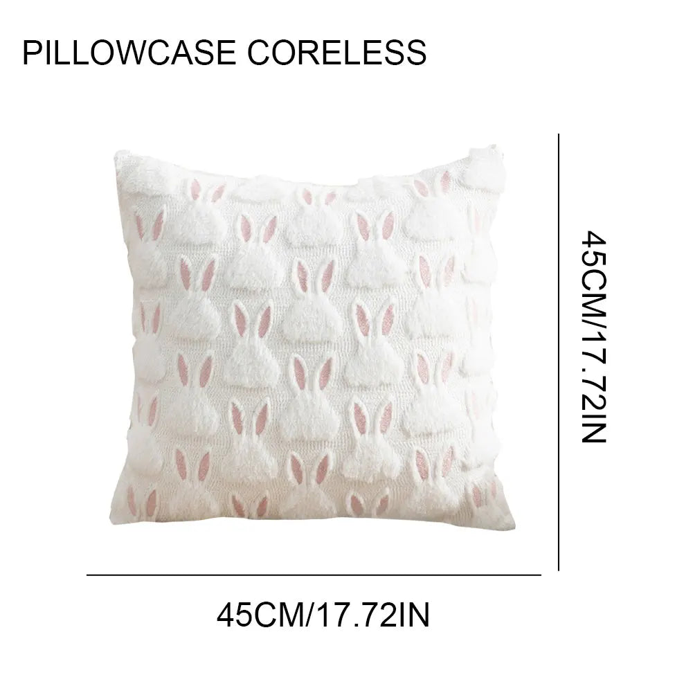 17 "  Rabbit Throw Pillow Cover