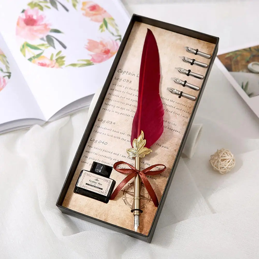 Feathered Calligraphy Pen