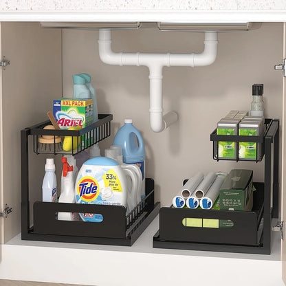 Under Sink 2 Shelf Pull Out Storage,